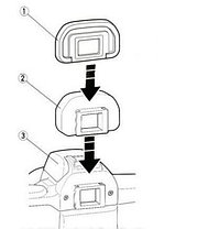 Наглазник (Окуляры) на CANON 300D 350D 400D 450D 500D 550D 600D 650D, фото 2