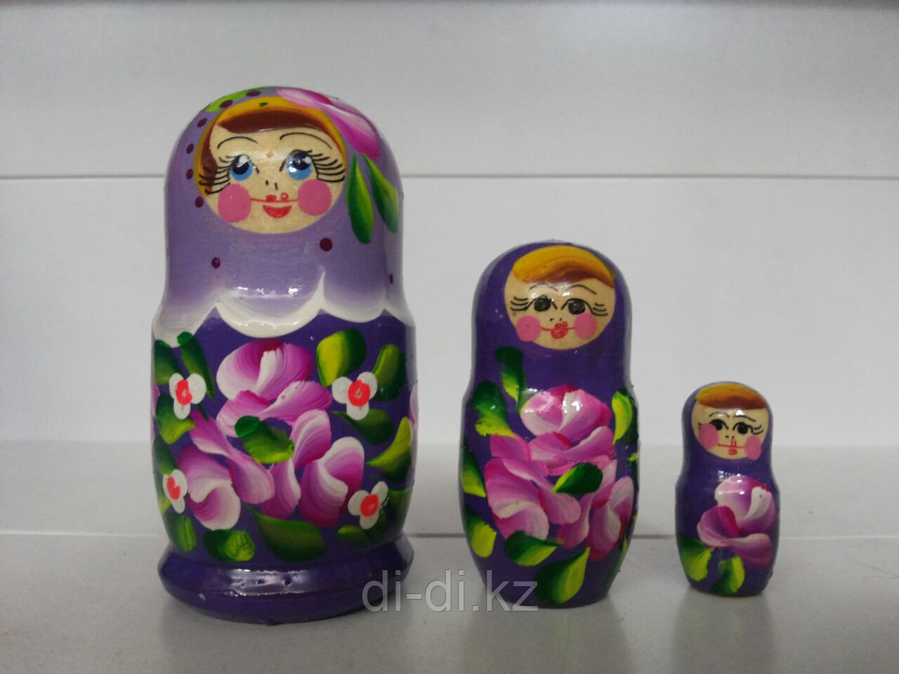 Матрешка 3 в 1 расписная гуашь (RNToys)