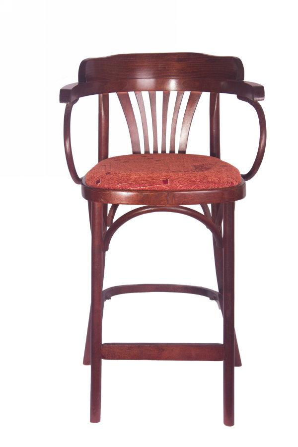 Кресло барное деревянное высокое с мягким сидением "Аполло" (КМФ 305-01-2) - фото 4 - id-p50672395