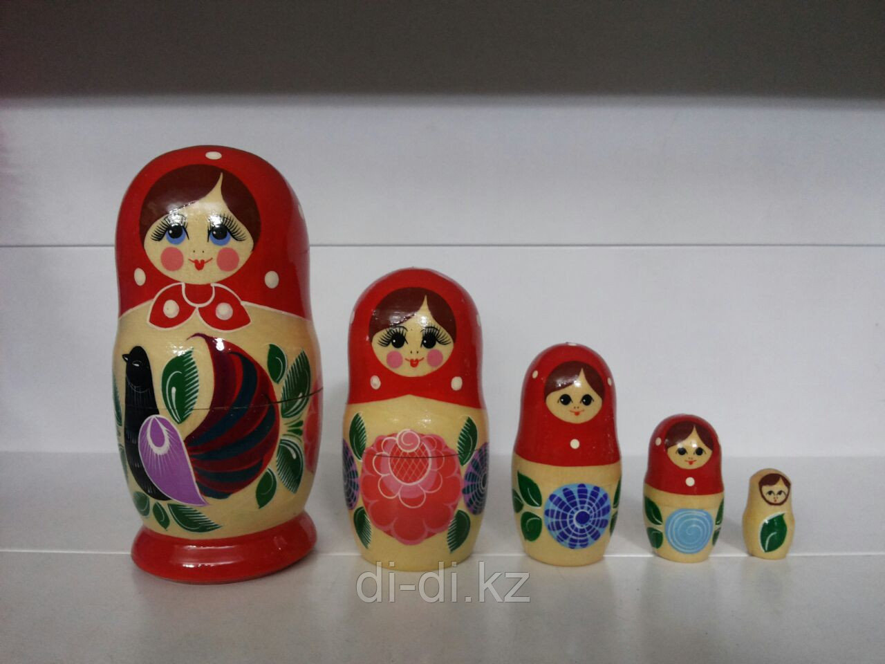 Матрешка 5 в 1(Городецкая роспись) (RNToys)