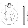 Тормозные диски Toyota MR 2 (89-00, передние, Optimal)