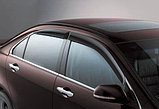 Ветровики/Дефлекторы боковых окон c хромированным молдингом на Toyota Camry	 50/Тойота камри 50 2011 -, фото 5