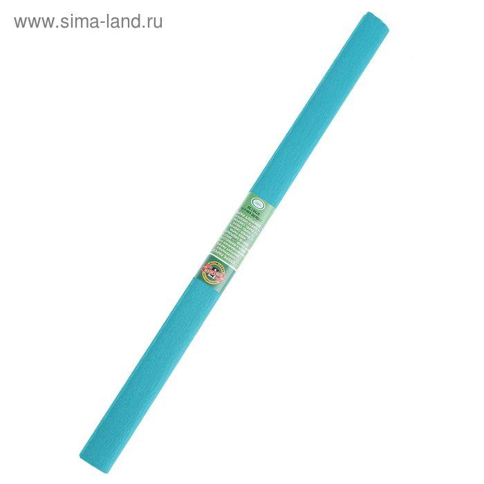 Бумага Koh-I-Noor креповая поделочная, гофро 50 х 200 см, сине-зелёная, плотность 32 г/м2