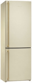 Отдельностоящий холодильник 60 см кремовый SMEG FA860P