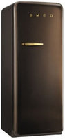 Отдельностоящий однодверный холодильник, стиль 50-х годов, 60 см Шоколад  Smeg  FAB28RCG1