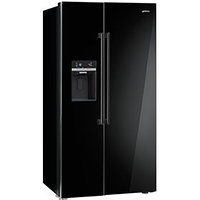 Отдельностоящий холодильник Side-by-Side, черный глянцевый No-frost Smeg  SBS63NED