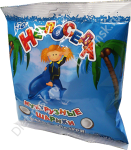 Шарики кукурузные, кокосовые 50гр "Непоседа"