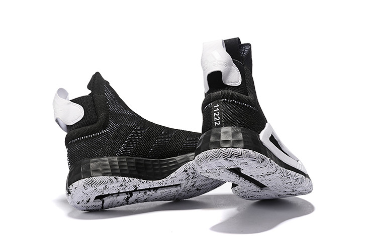 Баскетбольные кроссовки Adidas N3XT L3V3L ( Next Level ) Black\White - фото 2 - id-p64076541