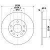 Тормозные диски Mazda 6 (задние, Optimal, D280)