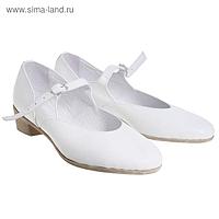 Туфли народные женские, длина по стельке 24,5 см, цвет белый