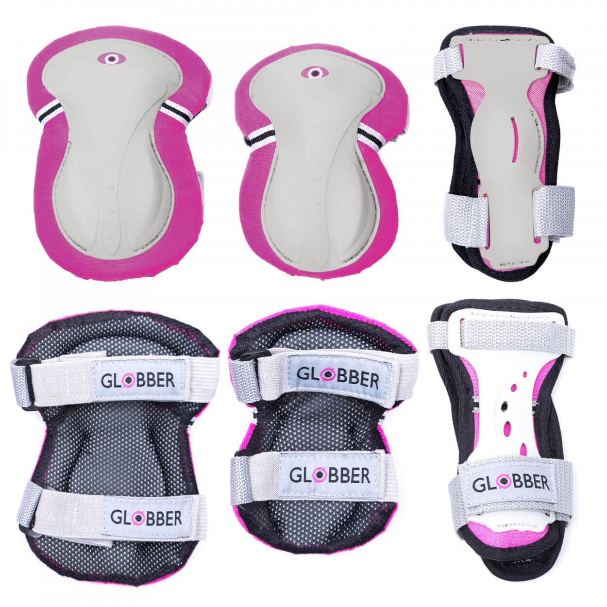 Набор детской защиты Globber XS, розовый (25 кг - 50 кг) - фото 1 - id-p64075709