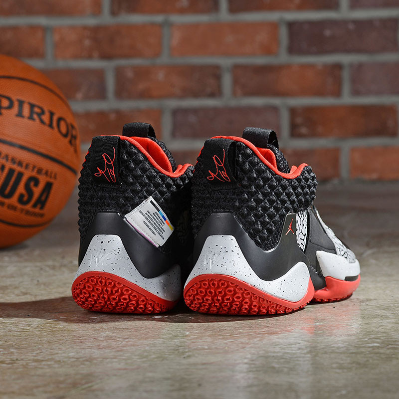 Баскетбольные кроссовки Jordan Why Not Zero.2 Black\Red - фото 2 - id-p64116126