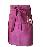 Фартук короткий с вышивкой логотипа