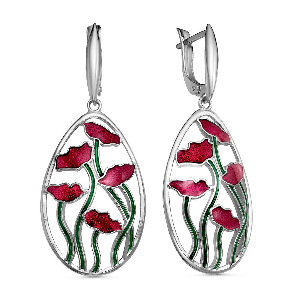 Серьги из серебра Красная Пресня 33010392Д