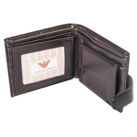 Бумажник двойного сложения мужской GIORGIO ARMANI A20803-3 (A02, черный) - фото 5 - id-p64125744