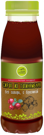 Сироп из топинамбура с брусникой, 250 мл