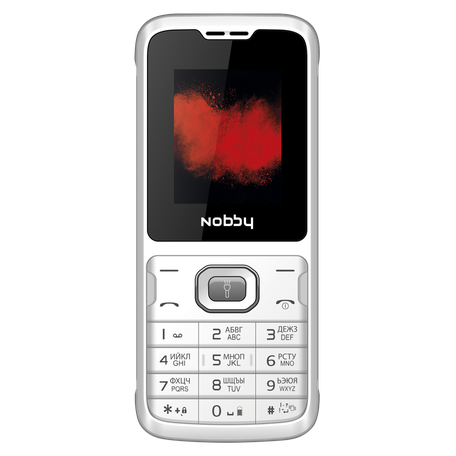 Мобильный телефон Nobby 110 бело-серый