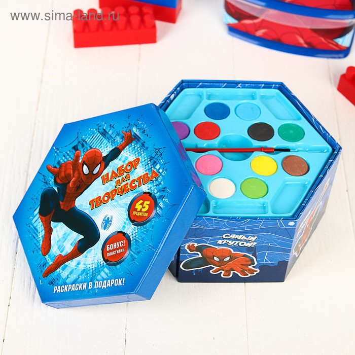 Набор для рисования, Человек-паук 48 предметов
