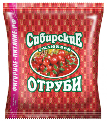 Отруби пшеничные с клюквой