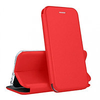 Кожаный книжка-чехол Open case для Meizu M5S (красный)