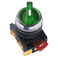 Кнопка ABLF-22 зеленый d22мм неон/240В (ИЭК)