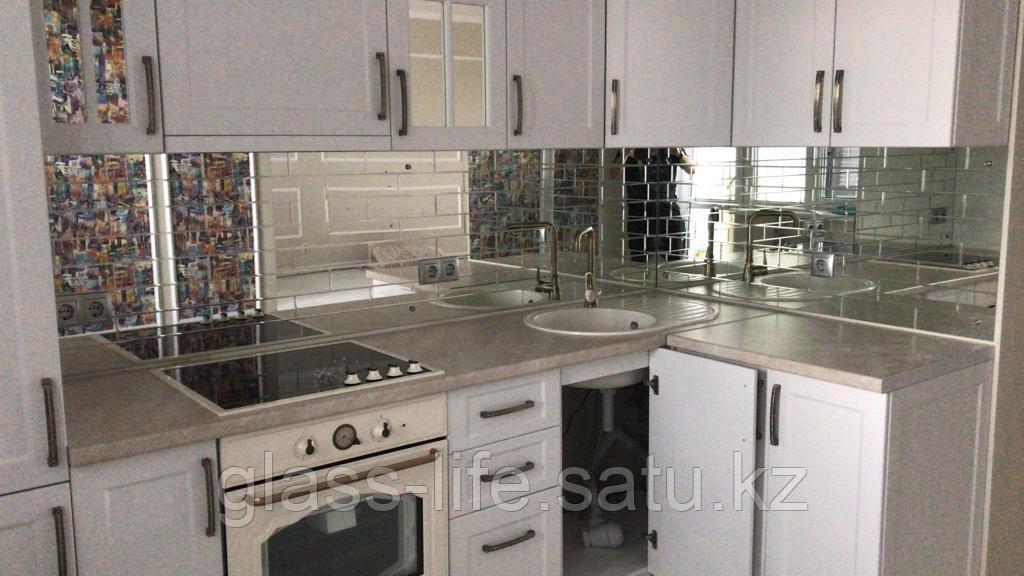 Кухонный фартук из зеркала с гравировкой - фото 4 - id-p64151914