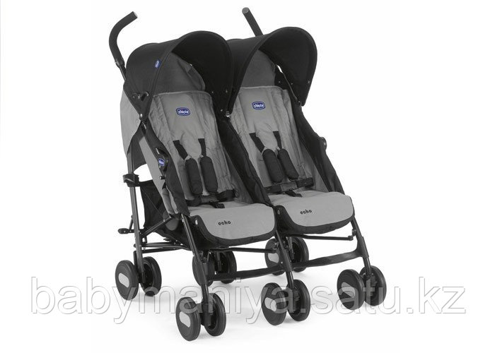 Коляска для двойни Chicco Echo Twin Stroller Coal