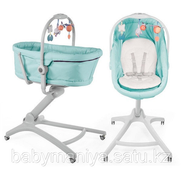 Кроватка-стульчик Chicco Baby Hug 4-в-1 Aquarelle
