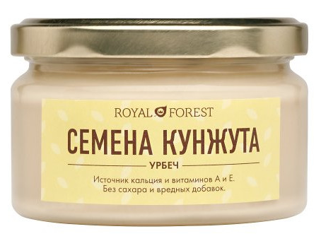 Урбеч без сахара из белого кунжута, 200 г