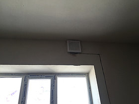 Смонтированный рекуператор в черновой отделке