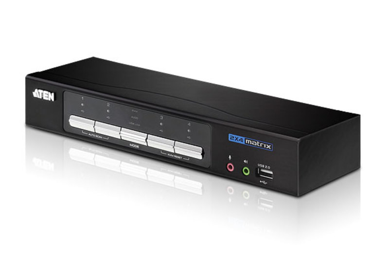 ATEN CM0264-AT-G Матричный переключатель аудио-видео 2x4 DVI-HD KVMP™