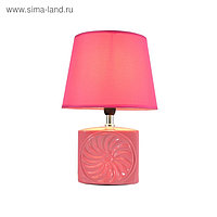 Настольная лампа "Тибертиус" 1x60w E27 розовый 20x20x31см