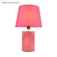 Настольная лампа "Флориэнус" 1x60w E27 розовый 20x20x31см