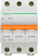 Автоматический выключатель 11224 ВА 63 3P 20A (C) 4.5kA Schneider Electric