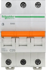 Автоматический выключатель 11225 ВА 63 3P 25A (C) 4.5kA Schneider Electric