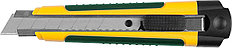 Нож с сегментированным лезвием, KRAFTOOL, двухкомп корпус, автостоп, отсек для хранения запасных лезвий, 18 мм