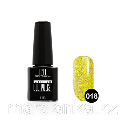 Гель-лак TNL GLITTER #18 Желтый.6мл, фото 2