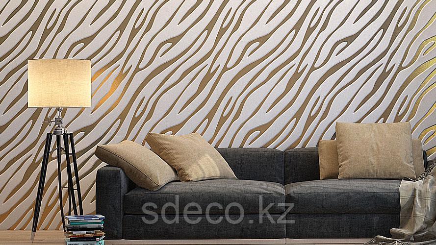3D-панель Золотая зебра, 50х50 см - фото 2 - id-p64193477