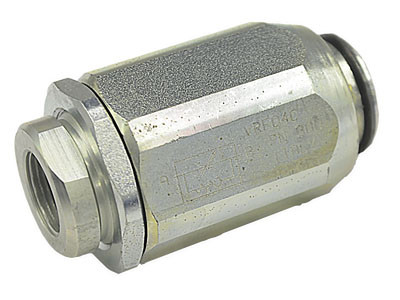 VRF02C - Дроссель с обр. клапаном, трубный монтаж, G3/8'', 25л/мин., 350бар