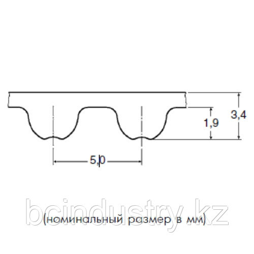 5M25-ST ремень optibelt ALPHA LINEAR (Steel) 1000 мм.