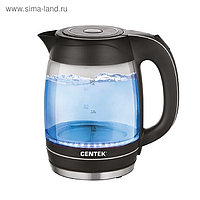 Чайник электрический Centek CT-1075,2200 Вт, 1.8 л, черный