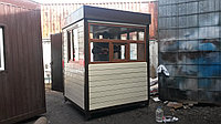 Посты охраны, домик охранника, охранная будка, КПП. Модель "Элит". Размер1,8м х 1,8м х 2,4м