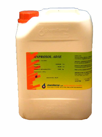 Оральный раствор Анпросол АД3Е + CA 5 литров