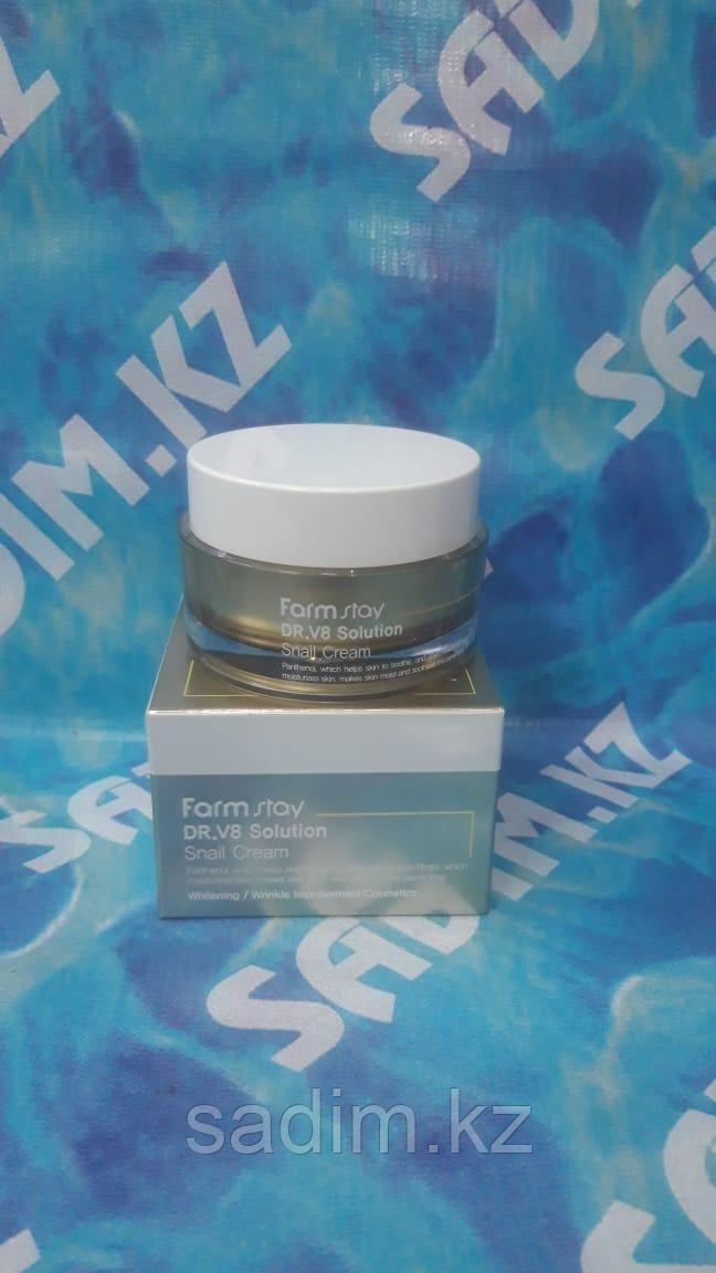 Farm Stay Dr.V8 Solution Snail Cream - Восстанавливающий крем с муцином улитки 50 мл