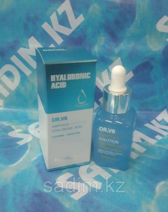 Farm Stay DR.V8 Ampoule Solution Hyaluronic Acid - Ампульная сыворотка с гиалуроновой кислотой 30 мл