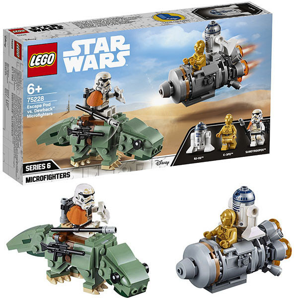 LEGO Star Wars 75228 Конструктор Лего Звездные Войны Спасательная капсула Микрофайтеры: дьюбэк