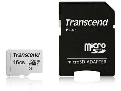 Карта памяти Transcend TS16GUSD300S-A 16Gb