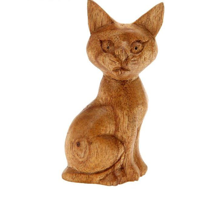 Сувенир деревянный "Котёнок Сэм"