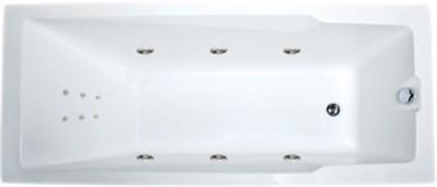 Акриловая ванна RAGUZA 180х80 см с гидромассажем. Джакузи.(Общий массаж + спина) - фото 1 - id-p64239070