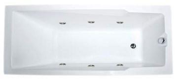 Акриловая ванна RAGUZA 180х80 см с гидромассажем. Джакузи.(Общий массаж + спина + ноги + дно) - фото 4 - id-p64239196